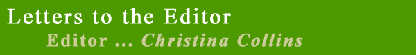 Letters to the Editor by Christina Collins